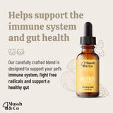 Defence For Pets - Turkey Tail Drops (50ml) with Turmeric & Black Pepper